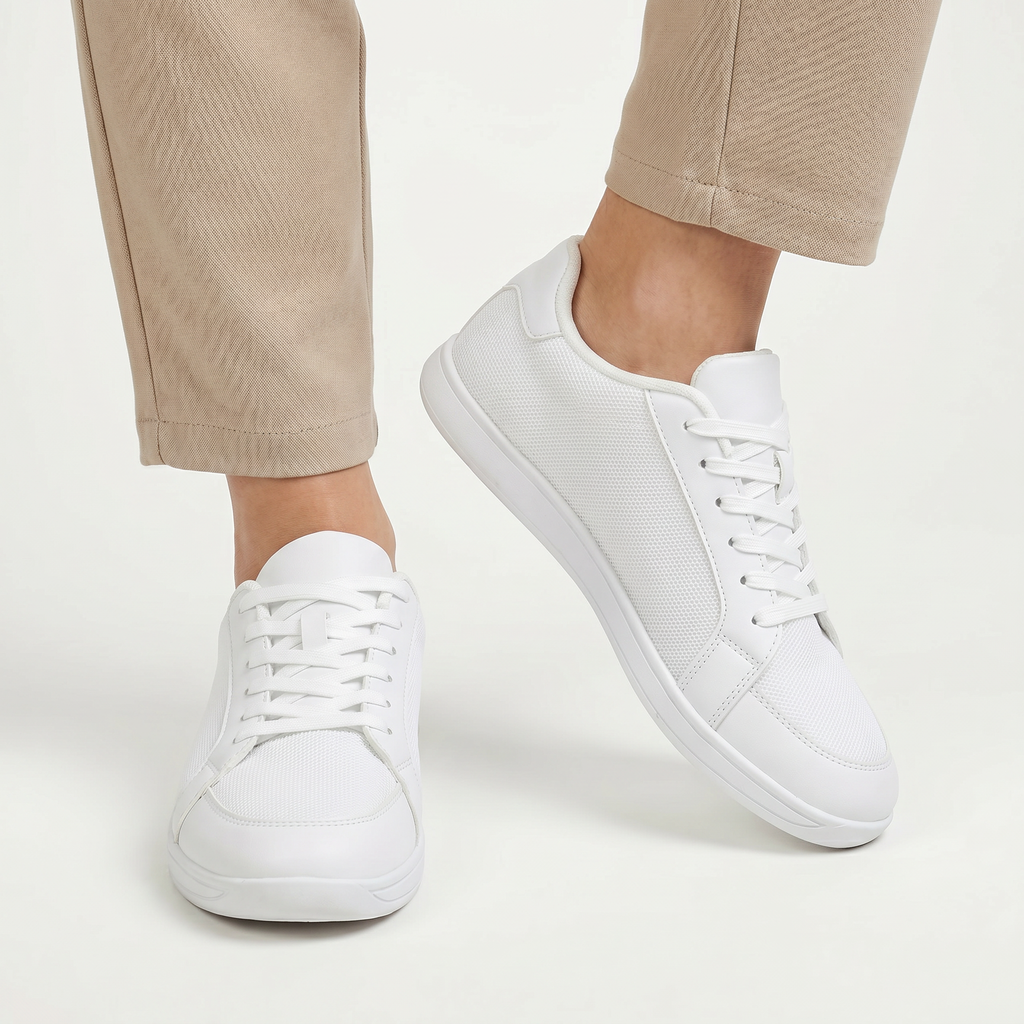 Women’s Breathable Casual Sneakers - Lightweight Lace-Up Shoes