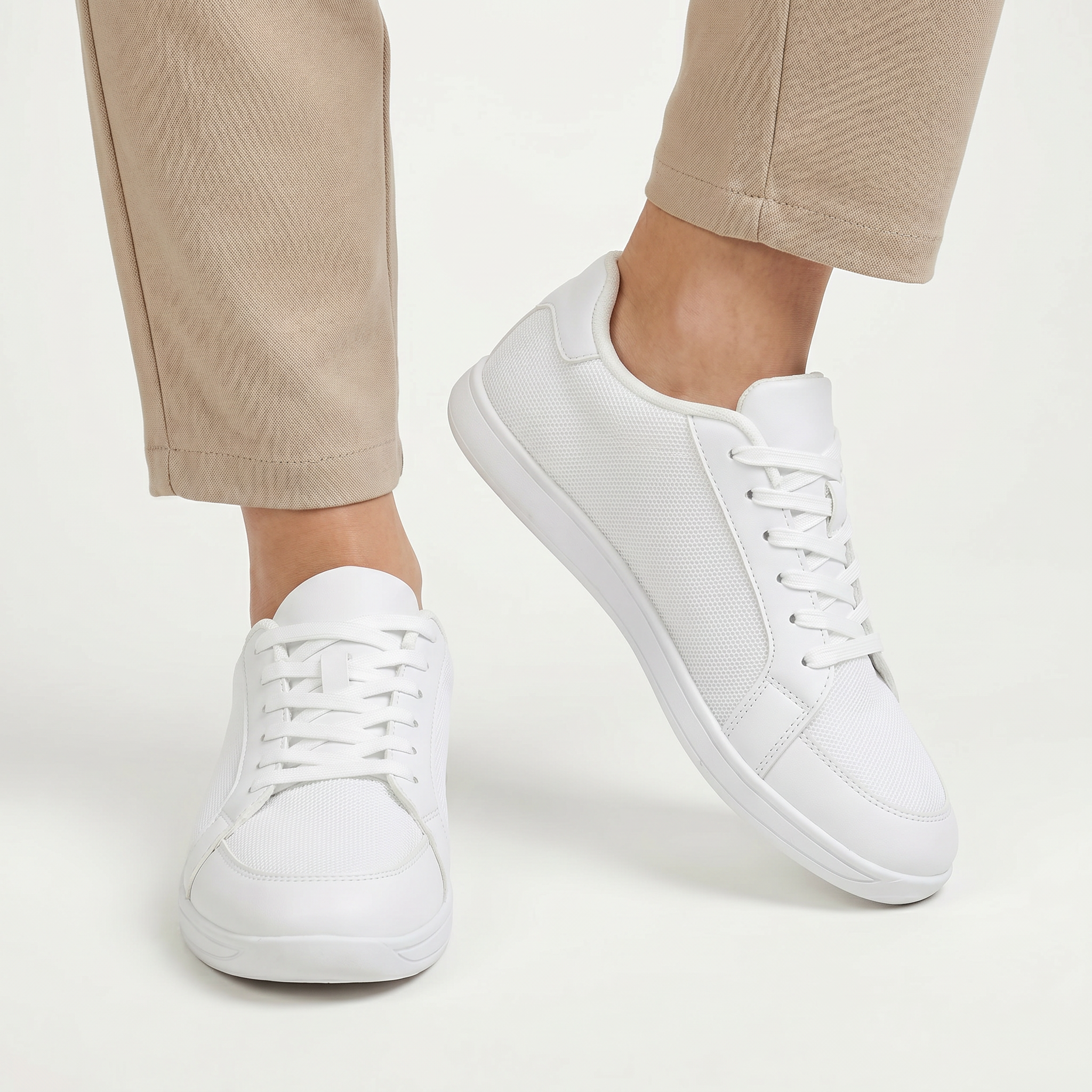 Women’s Breathable Casual Sneakers - Lightweight Lace-Up Shoes