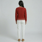 Women’s Cable Knit V-Neck Sweater