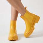 Women’s Chelsea Rain Boots - Waterproof Pull-On Ankle Fit