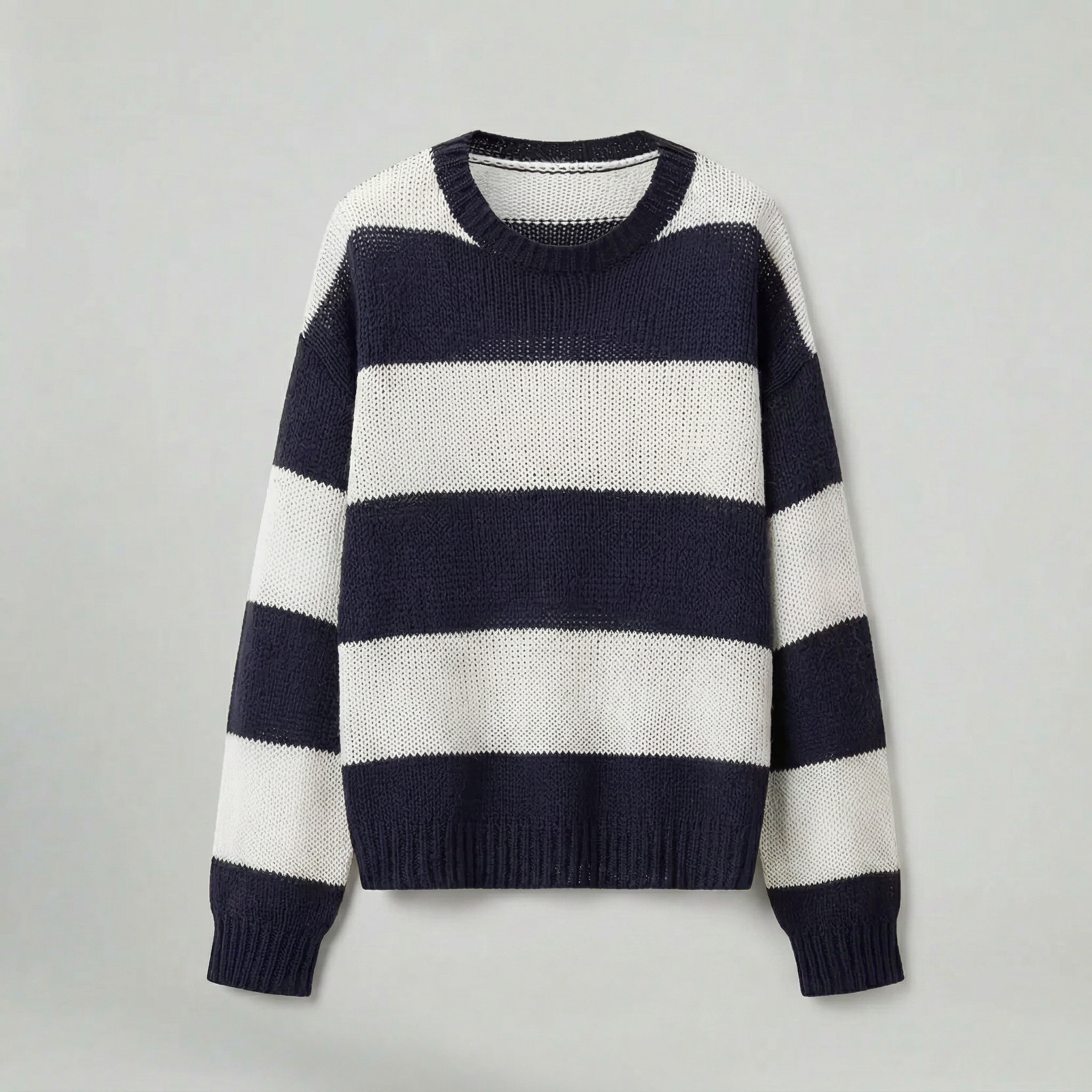 Women’s Knit Chunky Cardigan - Crewneck Relaxed Fit