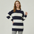 Women’s Knit Chunky Cardigan - Crewneck Relaxed Fit