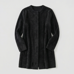 Women's Collarless Cardigan Sweater