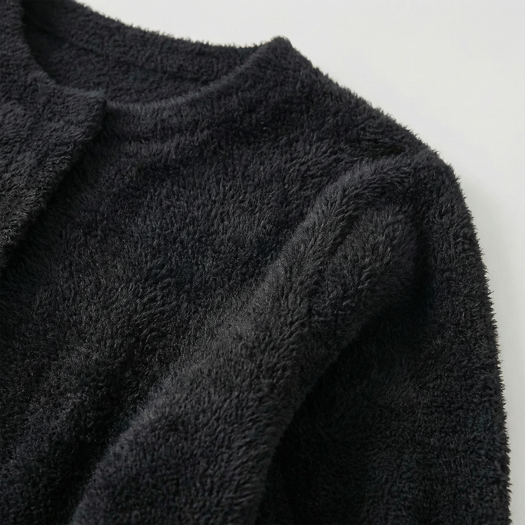 Women's Collarless Cardigan Sweater