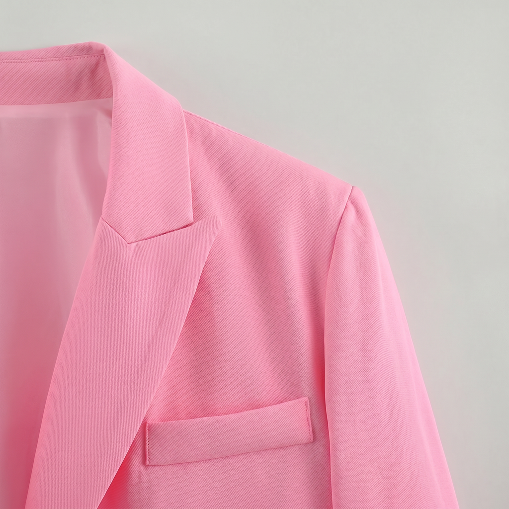 Women’s Cropped Blazer Jacket - Tailored Short Fit Smart Blazer