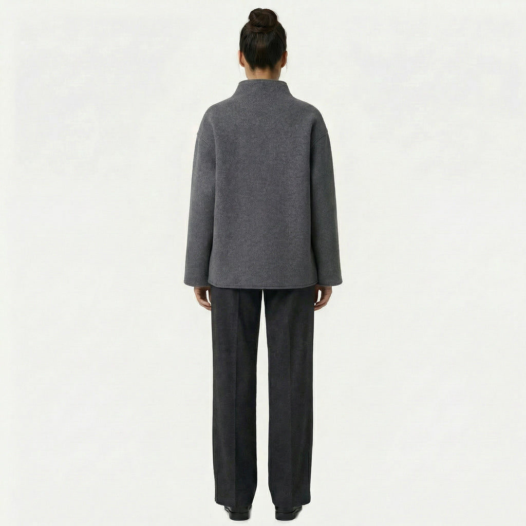 Women's - Double-Breasted Short Coat