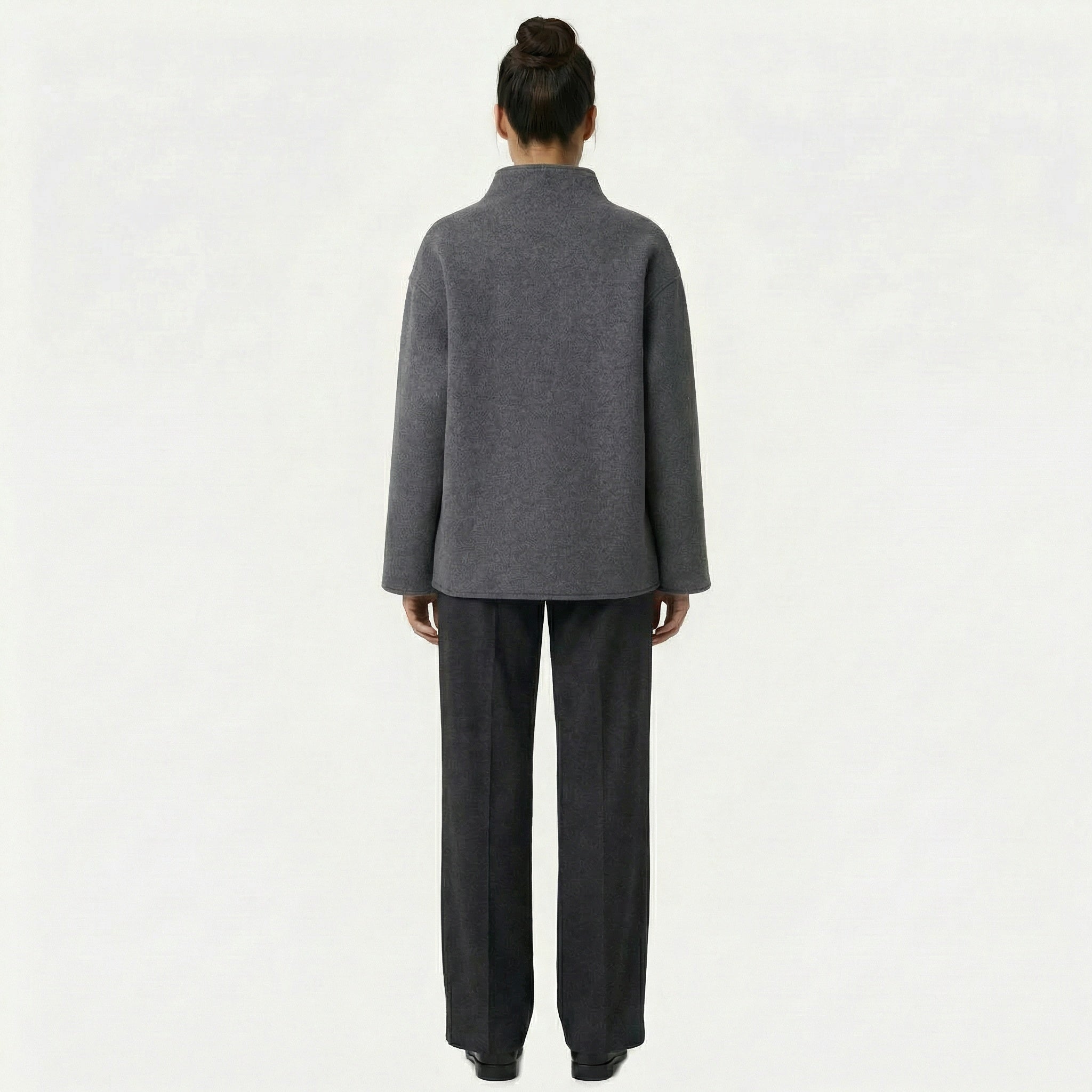 Women's - Double-Breasted Short Coat