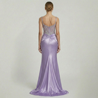 Women’s Embellished Corset Ruched Dress