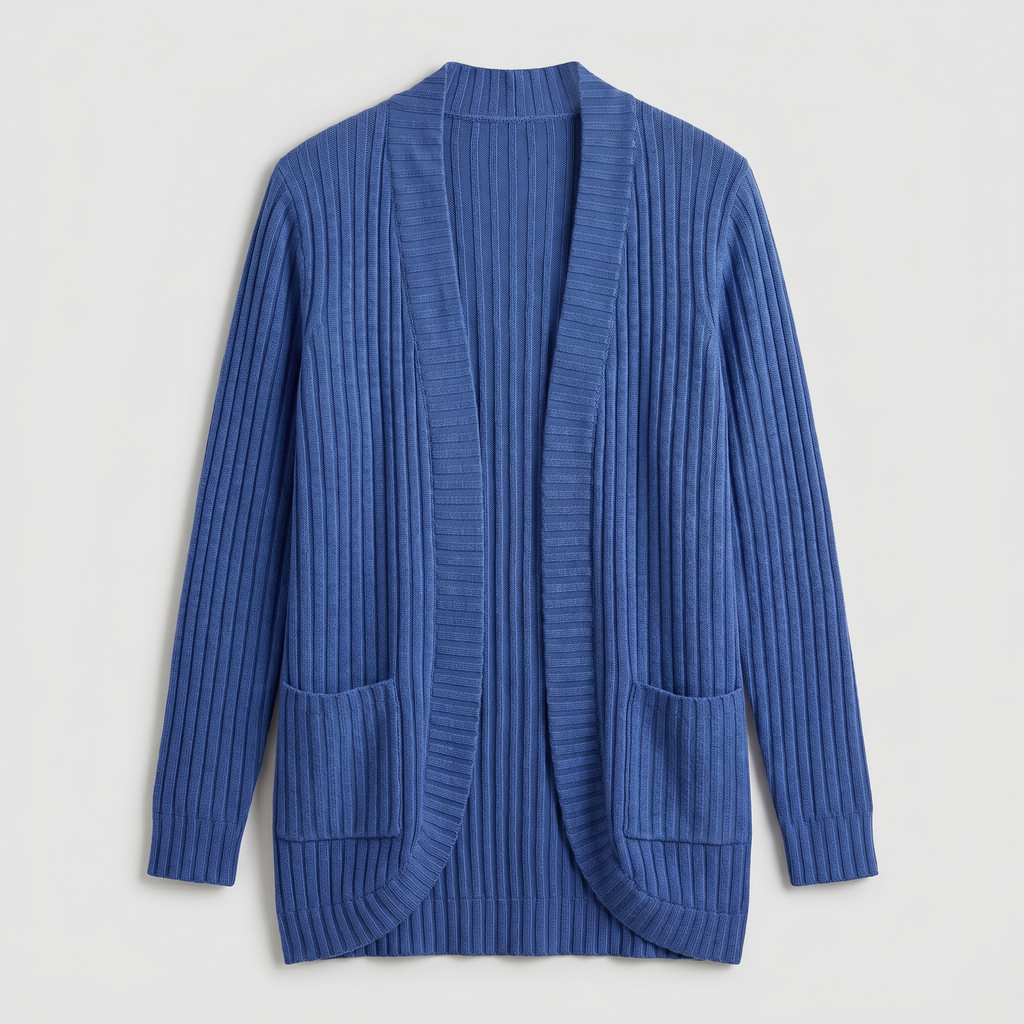 Women’s Front Open Cardigan - Long Sleeve Loose Fit