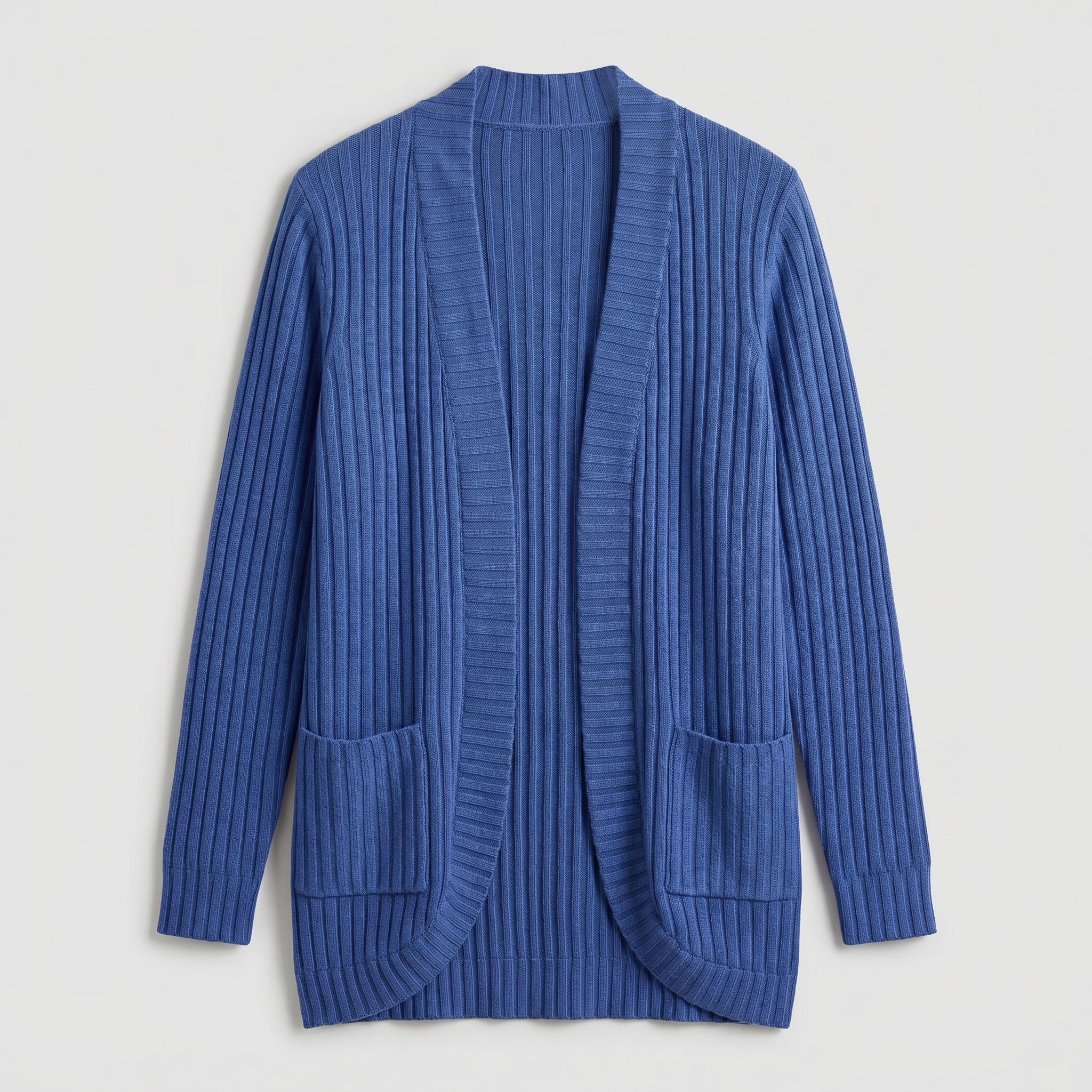 Women’s Front Open Cardigan - Long Sleeve Loose Fit