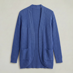 Women’s Front Open Cardigan - Long Sleeve Loose Fit