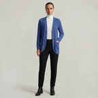 Women’s Front Open Cardigan - Long Sleeve Loose Fit