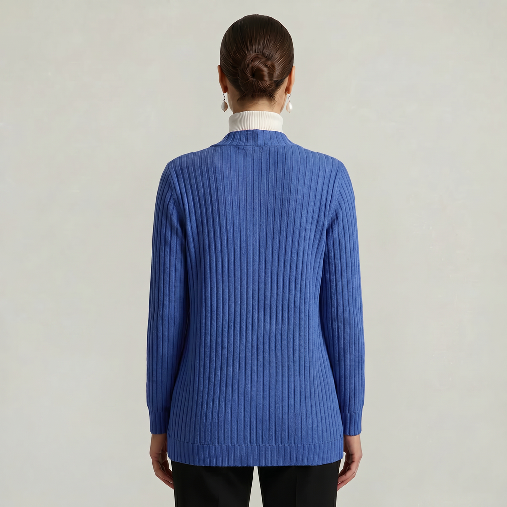 Women’s Front Open Cardigan - Long Sleeve Loose Fit