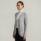 Women’s Front Open Cardigan - Long Sleeve Loose Fit