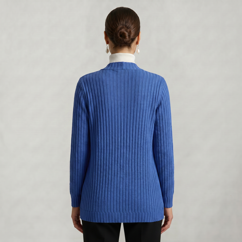 Women’s Front Open Cardigan - Long Sleeve Loose Fit