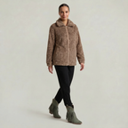 Women’s Full Zip Teddy Jacket - Long Sleeve Regular Fit
