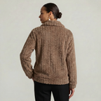 Women’s Full Zip Teddy Jacket - Long Sleeve Regular Fit