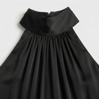 Women’s Halter Neck Fluted Hem Maxi Dress