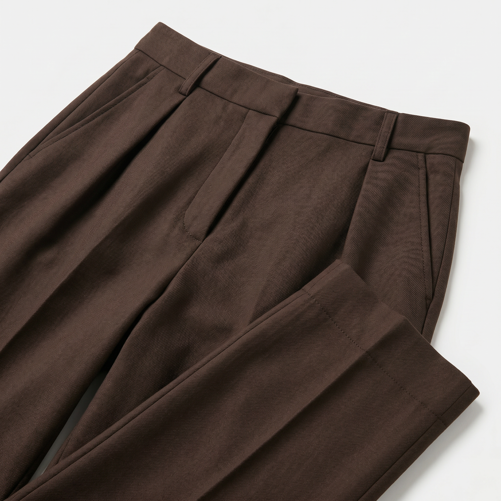 Women's High Waist Wide Leg Trousers - Tailored Smart Casual Straight Leg Pants