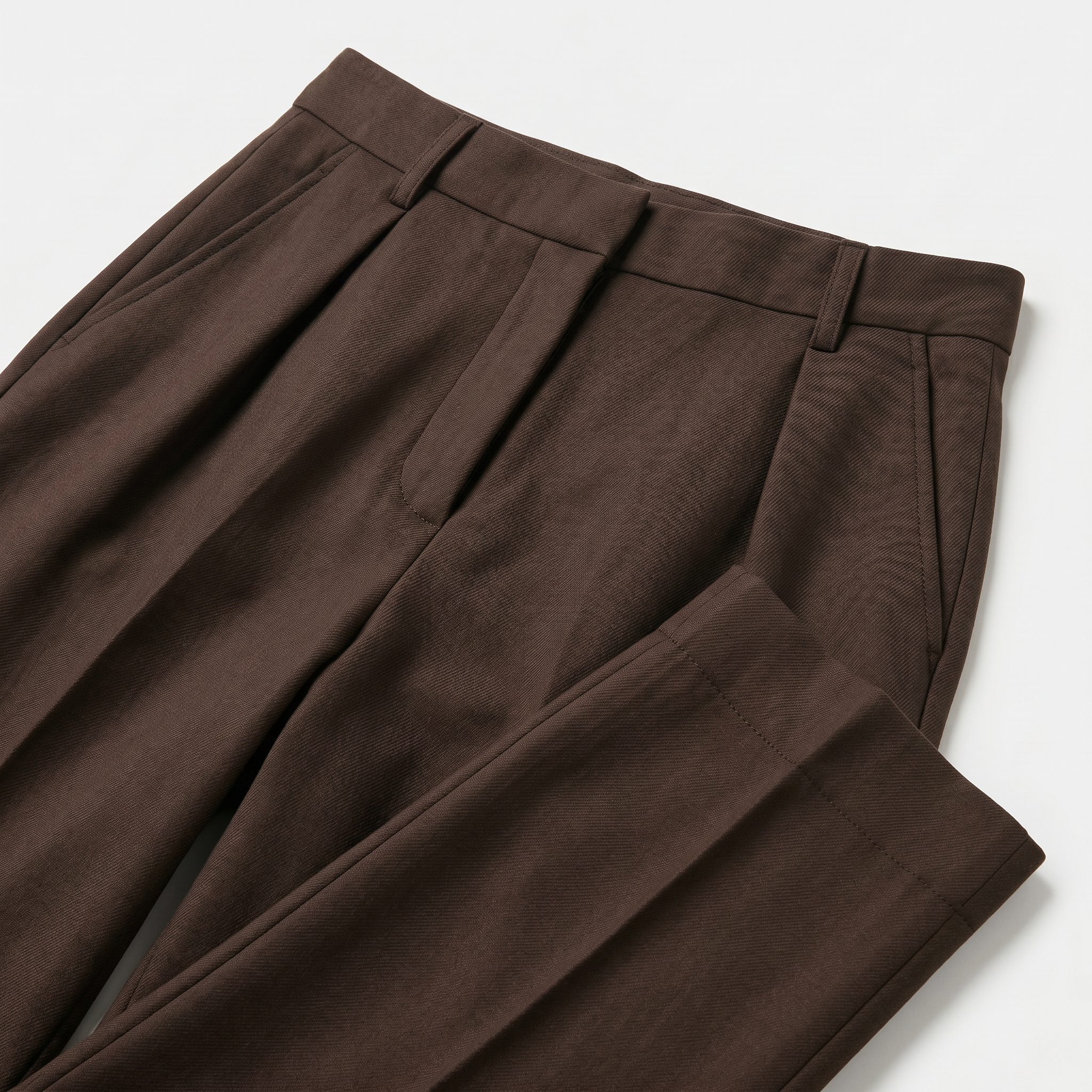 Women's High Waist Wide Leg Trousers - Tailored Smart Casual Straight Leg Pants