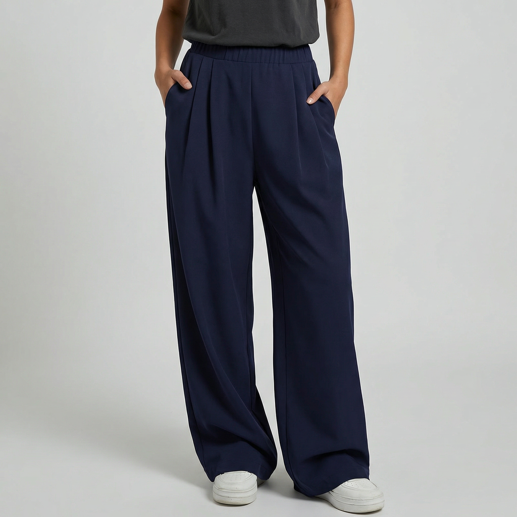 Women's High Waisted Wide Leg Trousers