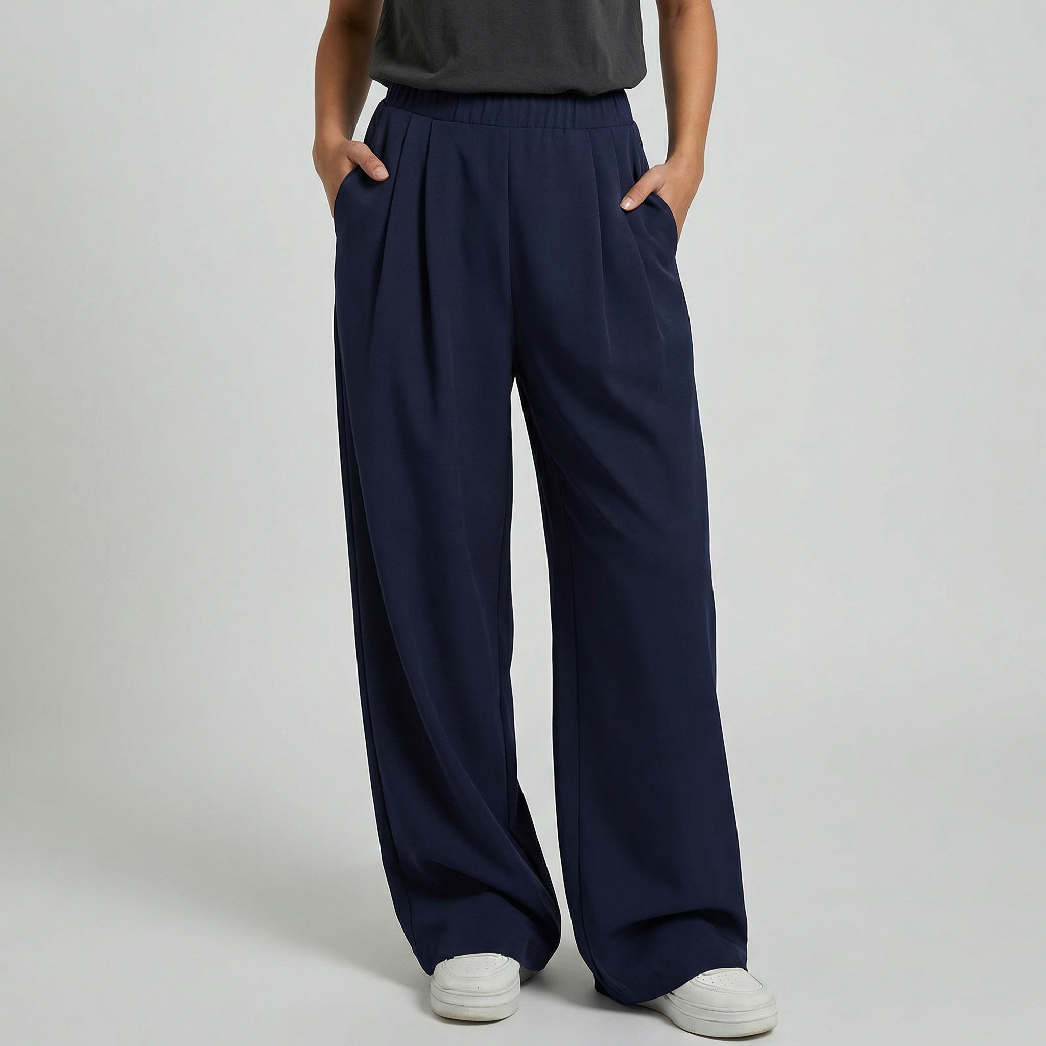 Women's High Waisted Wide Leg Trousers