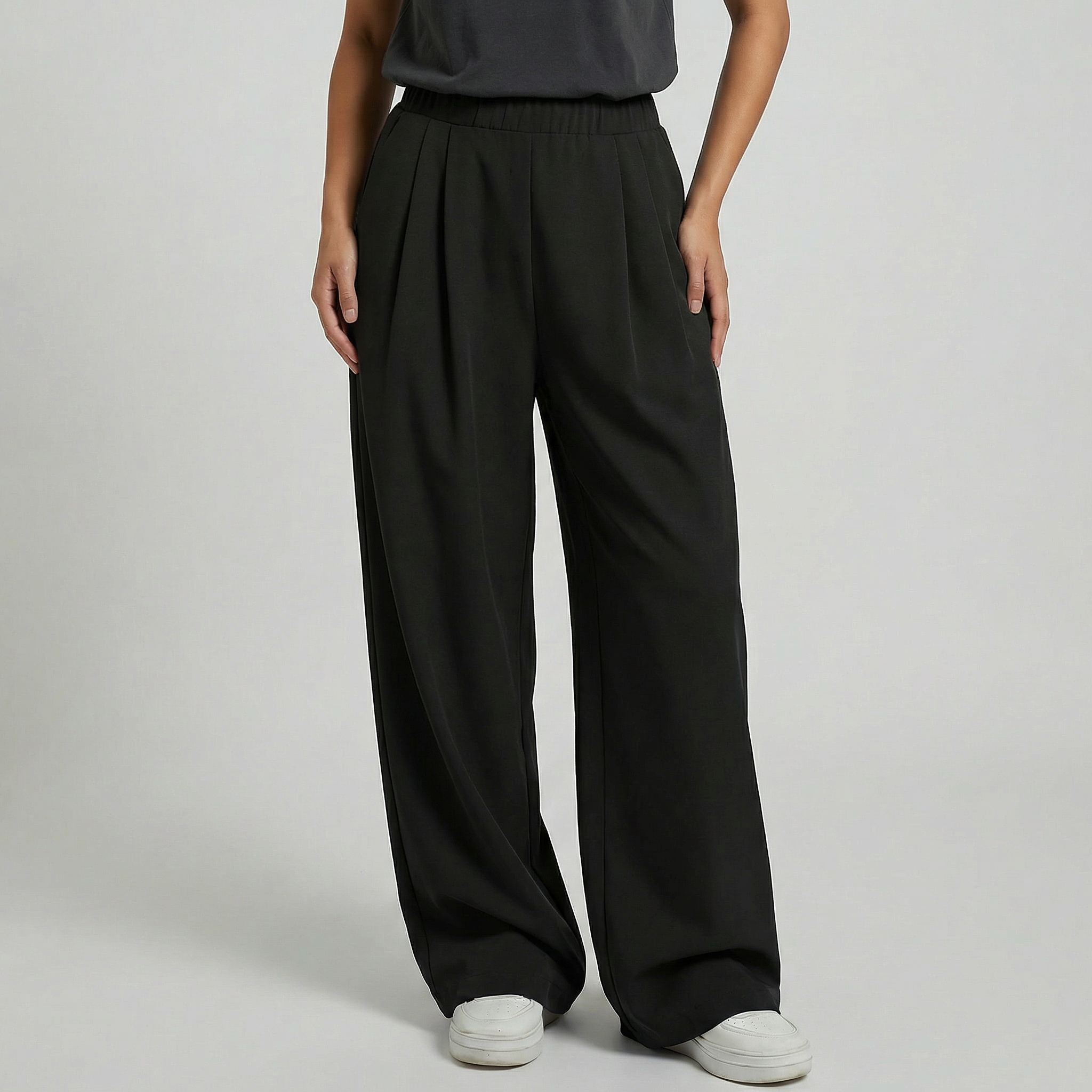 Women's High Waisted Wide Leg Trousers