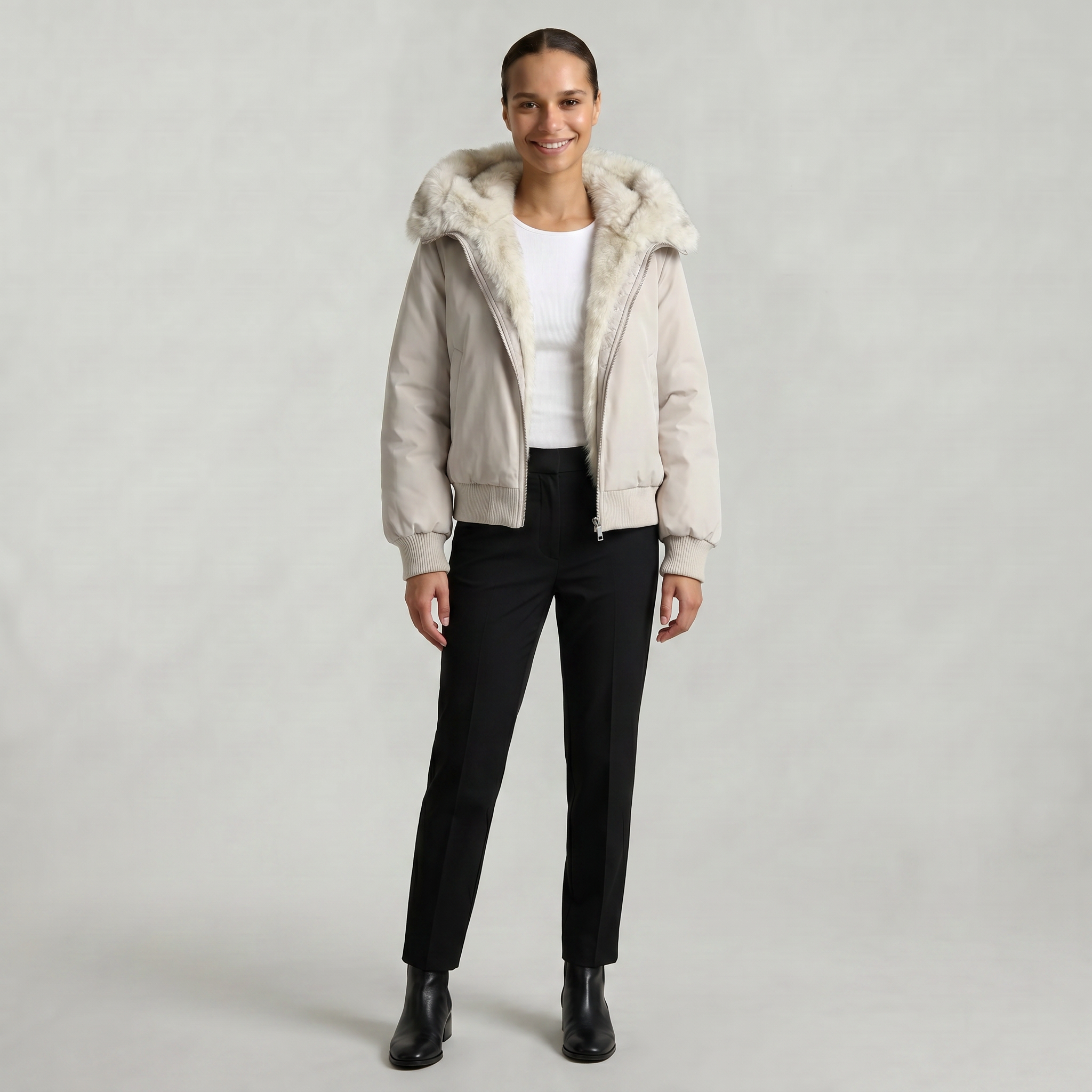 Women’s Hooded Jacket - Zip Front Regular Fit