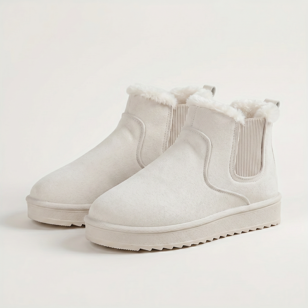 Women’s Winter Ankle Boots - Insulated Slip-On Comfort Fit