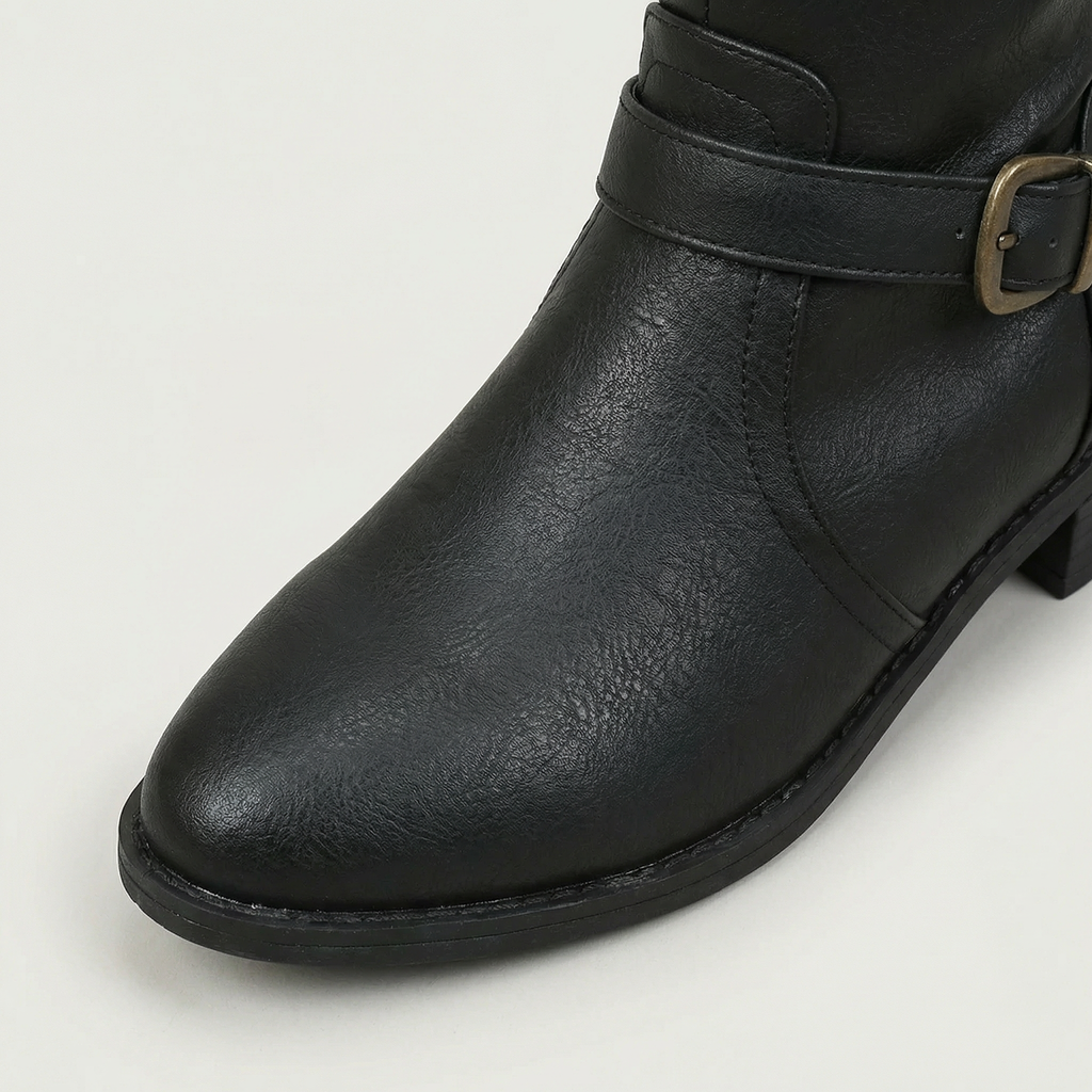 Women's Knee-High Leather Boots – Tall Riding Style Boots