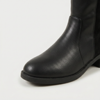 Women’s Knee-High Leather Boots -  Pull-On Tall Boots