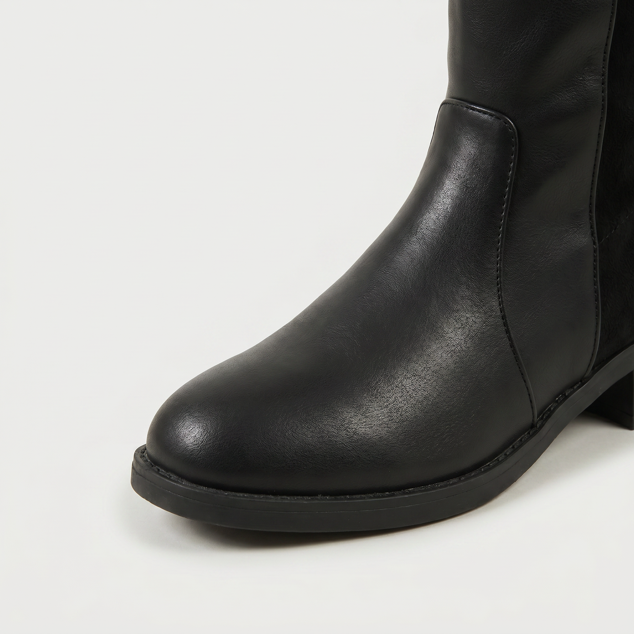 Women’s Knee-High Leather Boots -  Pull-On Tall Boots