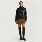 Women’s Knee-High Leather Boots -  Pull-On Tall Boots