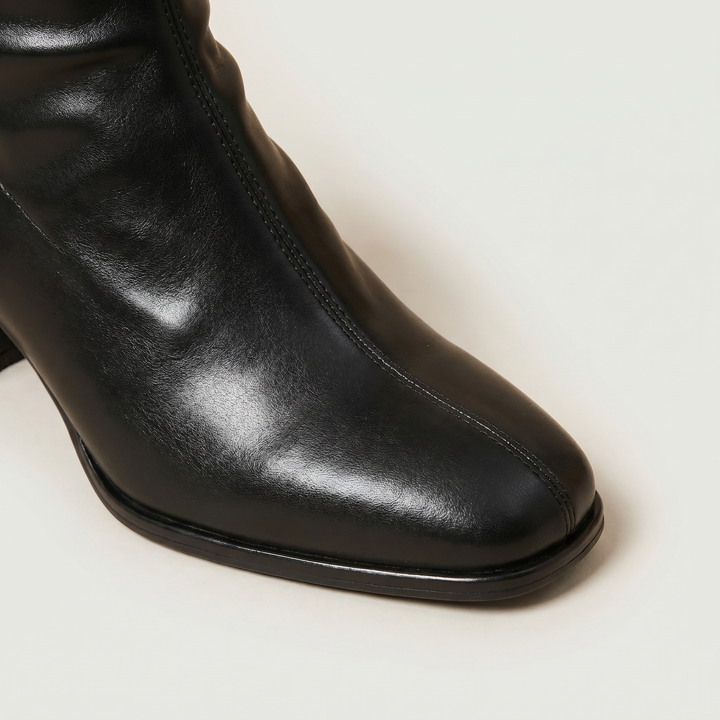 Women’s Knee High Boots - Square Toe Block Heel Tall Boots