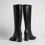 Women’s Knee High Boots - Square Toe Block Heel Tall Boots