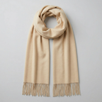 Women’s Soft Knit Scarf - Fringed Long Fit