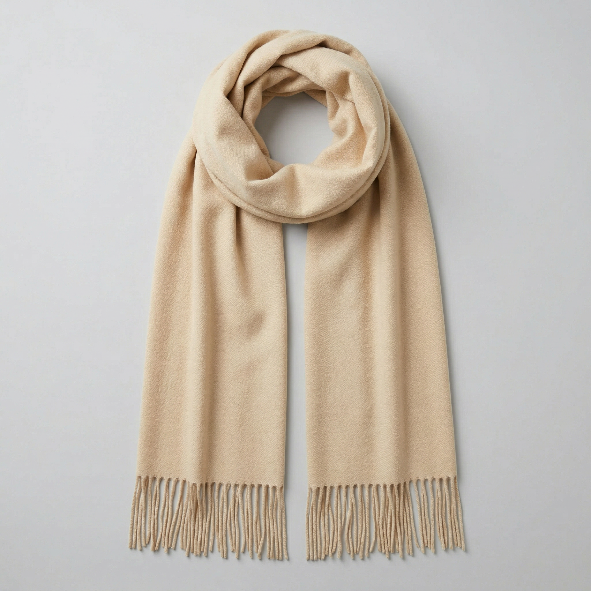 Women’s Soft Knit Scarf - Fringed Long Fit