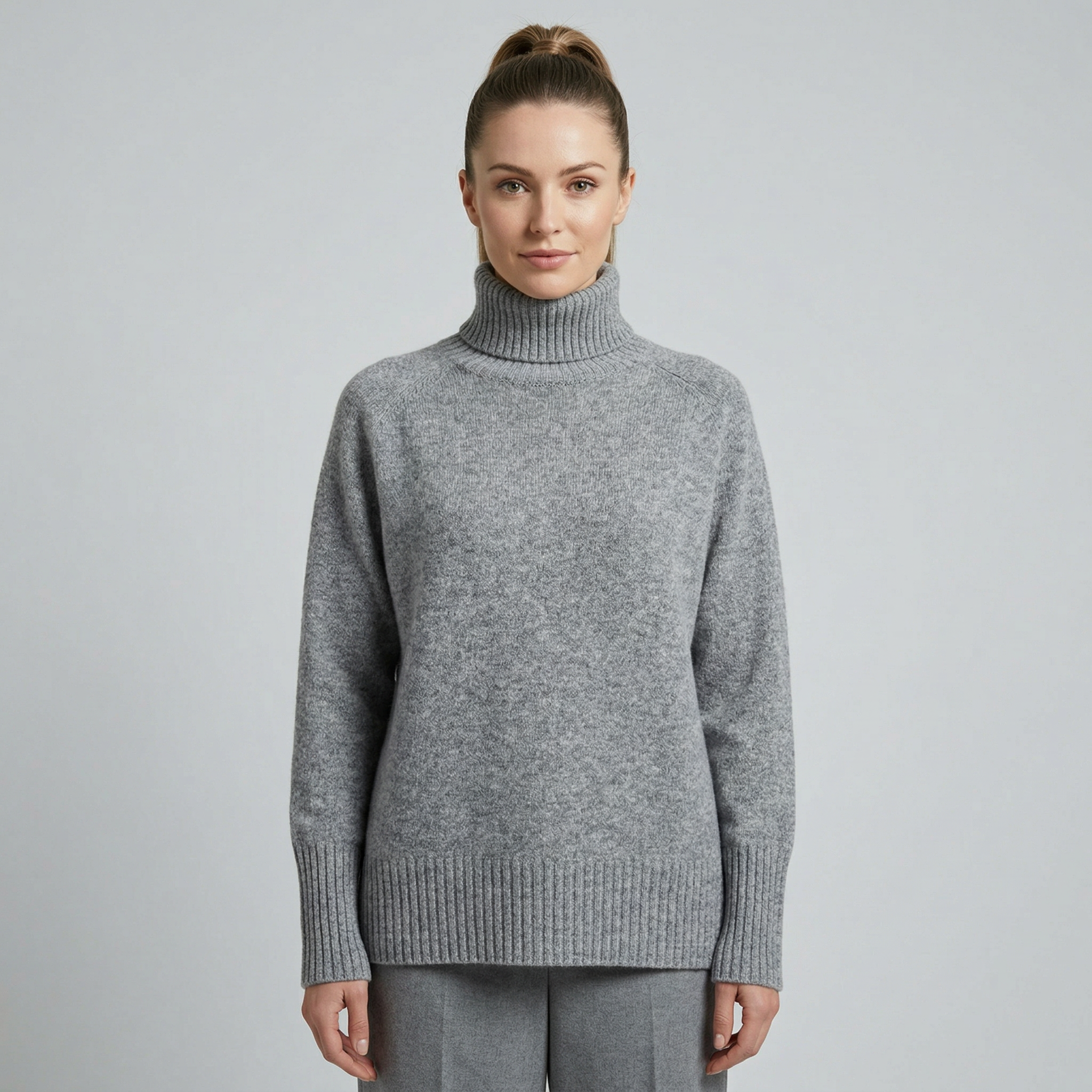 Women's Wool Knit Turtleneck Sweater