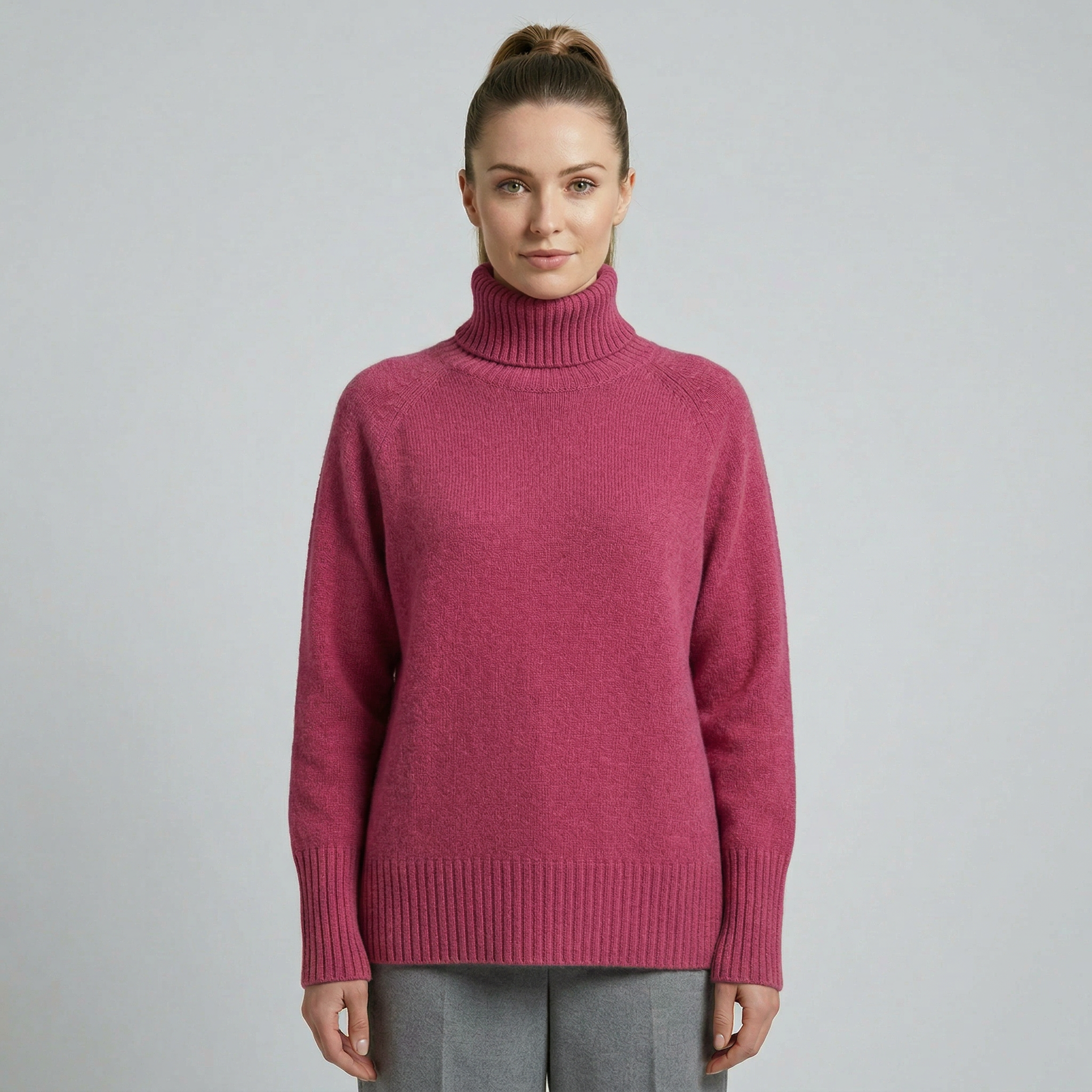 Women's Wool Knit Turtleneck Sweater