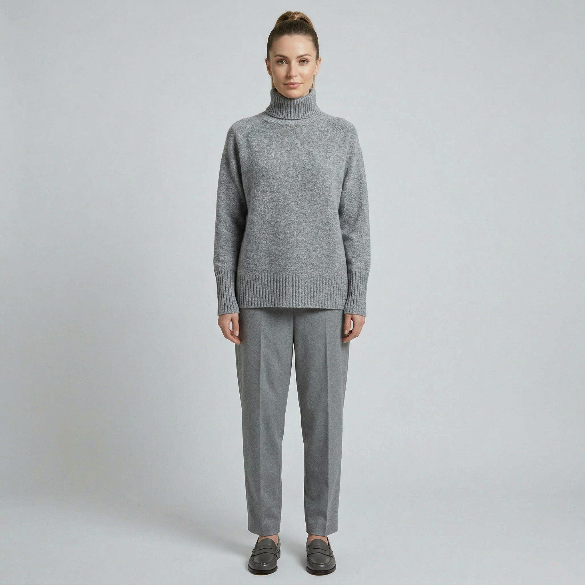 Women's Wool Knit Turtleneck Sweater