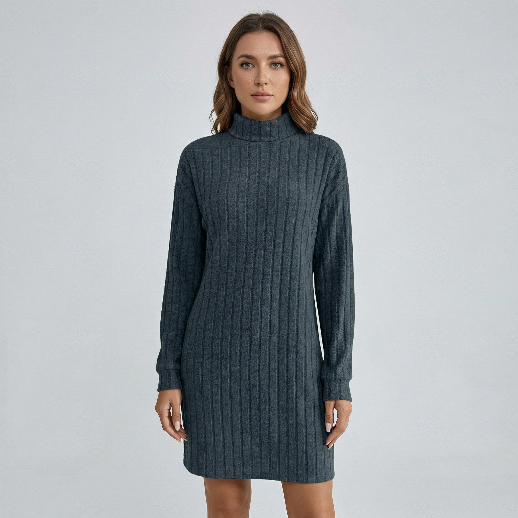 Women’s Knitted Turtleneck Dress