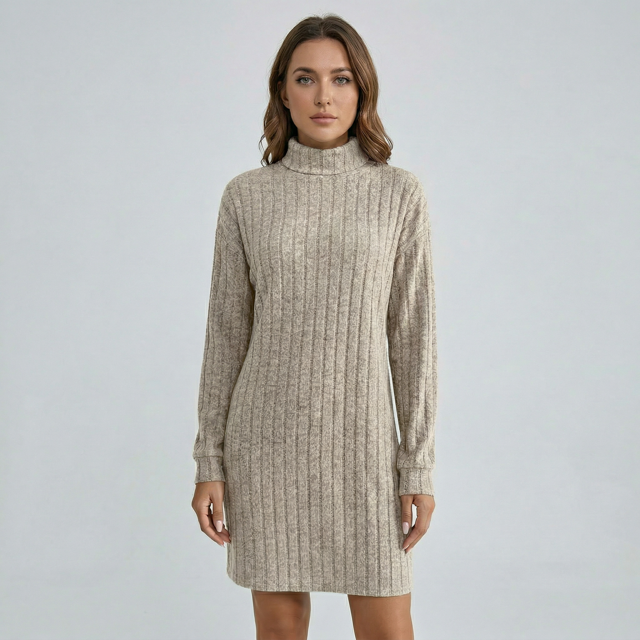 Women’s Knitted Turtleneck Dress