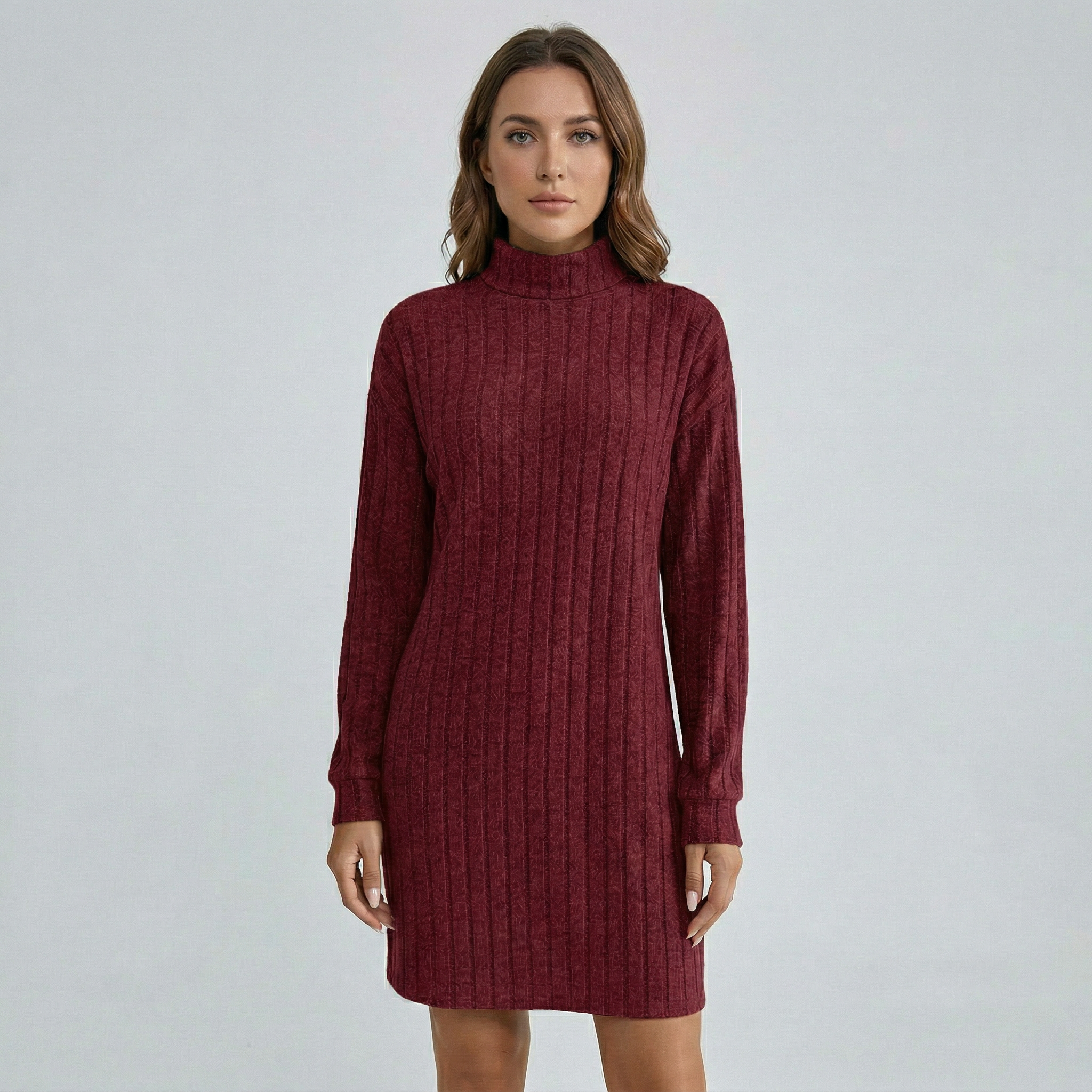 Women’s Knitted Turtleneck Dress