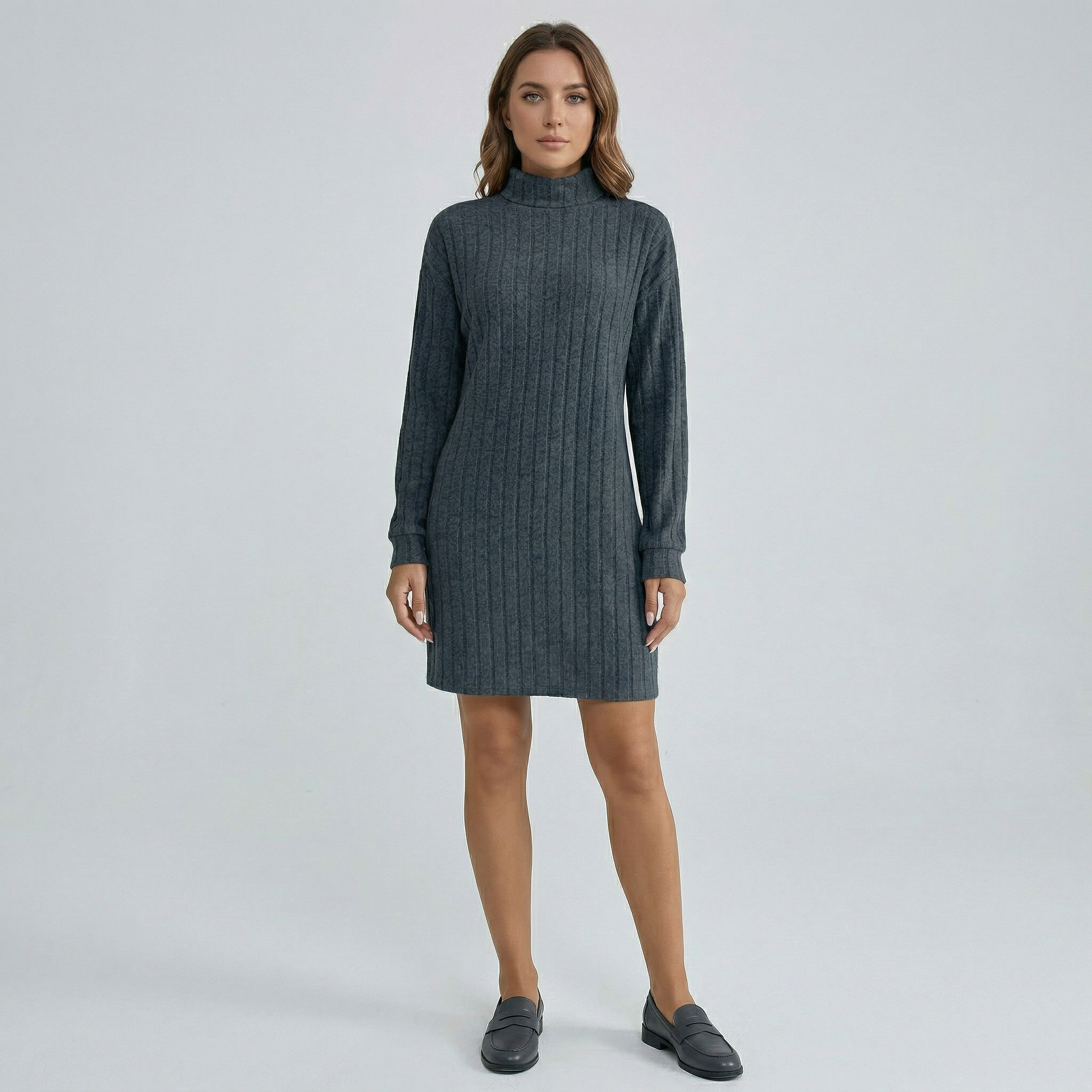 Women’s Knitted Turtleneck Dress