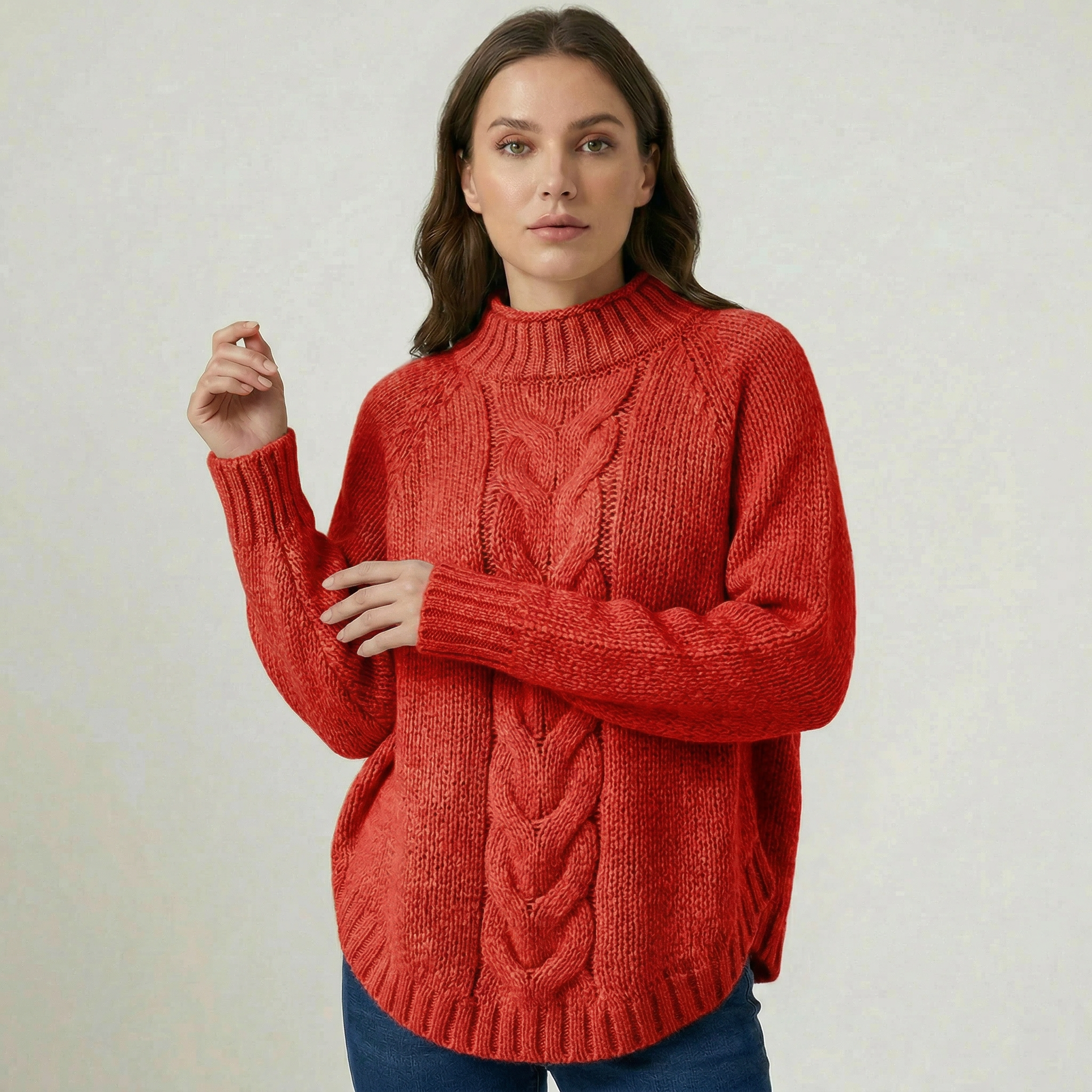 Women’s Knitted Turtleneck Winter Sweater