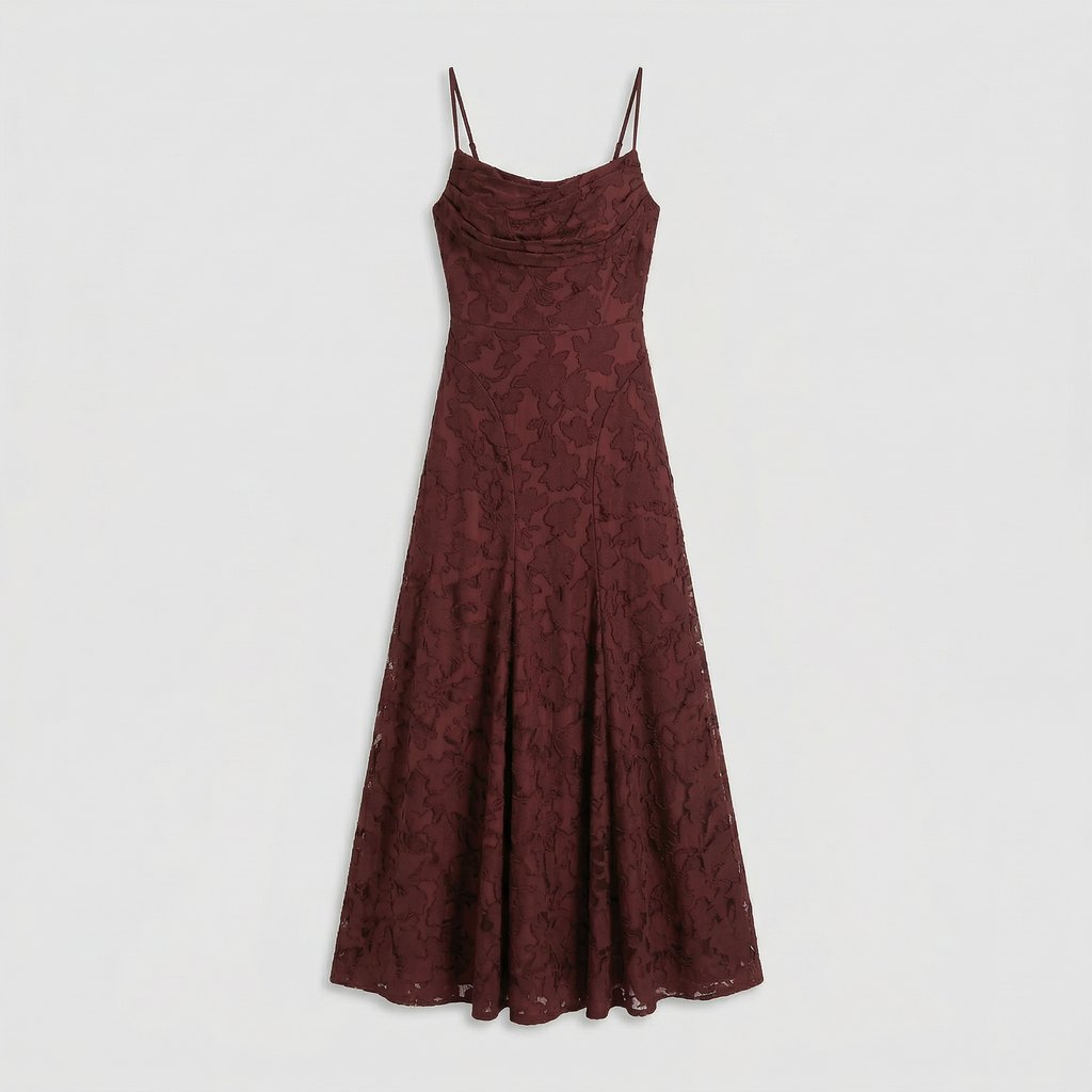 Women's Long lace Wedding Guest Maxi Dress