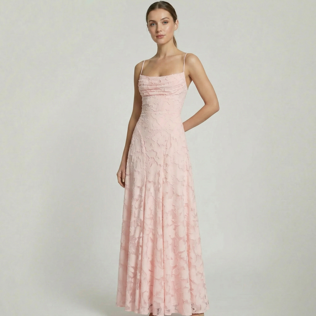 Women's Long lace Wedding Guest Maxi Dress