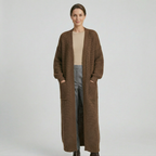 Women's Knit Long Winter Cardigan Toe Length