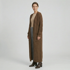 Women's Knit Long Winter Cardigan Toe Length