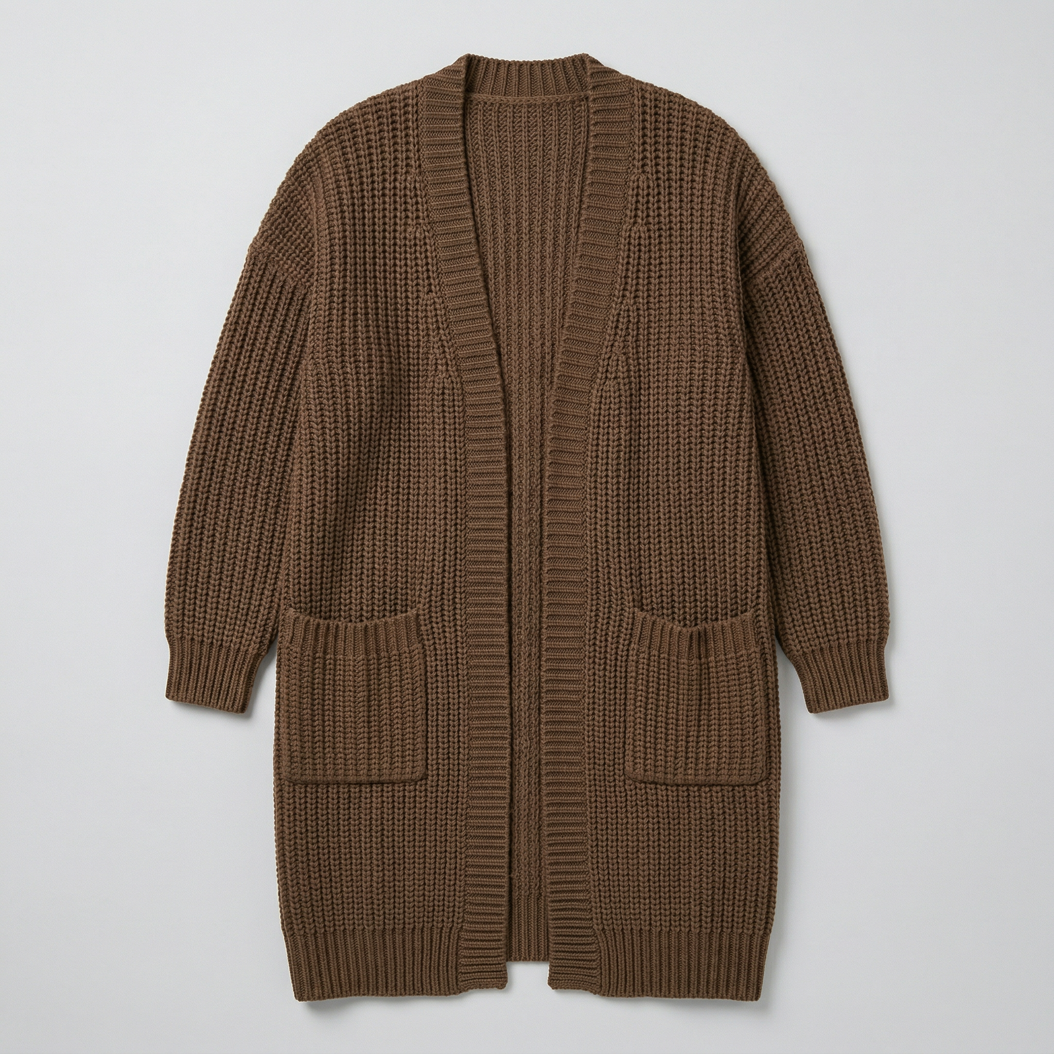 Women's Knit Long Winter Cardigan Toe Length
